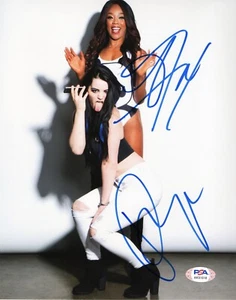 Paige & Alicia Fox WWE Divas Signed Autograph 8x10 Photo w/ PSA COA - Picture 1 of 2