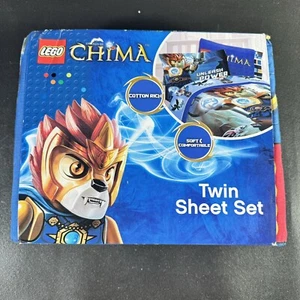 Lego Chima Twin Sheet 3 Piece Set Flat Sheet Fitted Sheet Standard Pillow Case - Picture 1 of 7