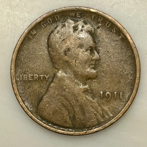 1911 Lincoln Penny. Please Read Description. Your Actual Coin In Photo Cover
