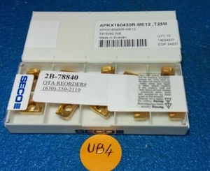 SECO APKX160430R-ME12 T25M CARBIDE INSERTS 10 PCS - Picture 1 of 1