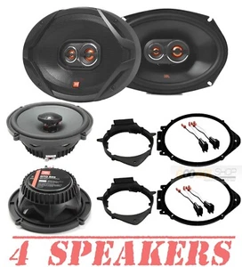 JBL GX Front & GTO Rear Door Speakers W/ Install Kit for 2014-2023 GMC Sierra - Picture 1 of 10