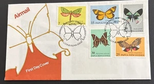 Papua New Guinea FDC 1979 Air Mail First Day Cover Butterflies - Picture 1 of 4