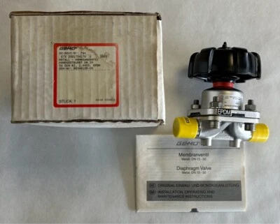 Válvula de diafragma Gemü 673 20D1734170 S / 10,0 bar / Nueva en EMBALAJE ORIGINAL - Imagen 1 de 4