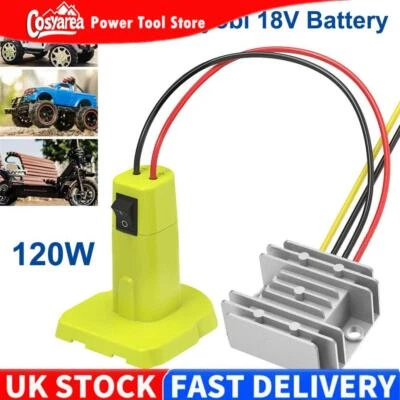 18V to 12V Step Down Converter Adapter for Ryobi 18V Battery Voltage Converter