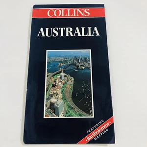 Australia Collins Map Featuring Bartholomew Mapping 1999 Pre Owned Paper Folded - Picture 1 of 4