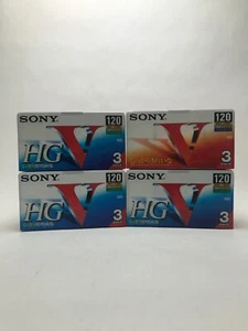 NEW OLD STOCK 12x Sony VHS Tapes | Japanese import | 3T120VHG x3 & 3T120V - Picture 1 of 5