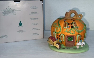 Parche Calabaza Tealight House Partylite Otoño Candelabro Vintage Otoño P7303 Foto 1 de 4