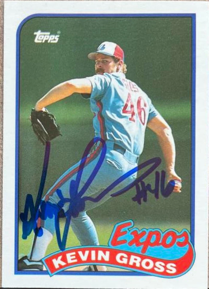 Kevin Gross Autographed 1989 Topps Traded #42T Foto 1 de 1