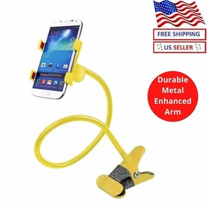 New Cell Phone Clip Holder Goose Neck Universal Lazy Bracket Flexible Long Arm - Picture 1 of 8