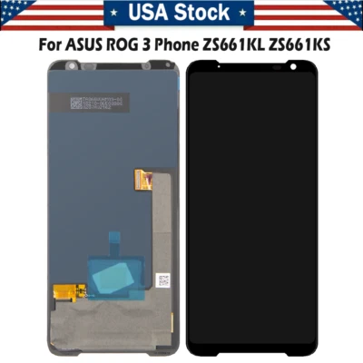 For ASUS ROG 3 Phone ZS661KL ZS661KS Replace Display LCD Screen Touch Digitizer - Image 1 of 4