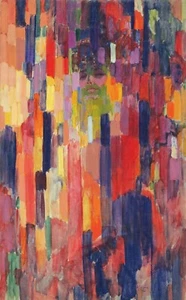 Madame Kupka Among Verticals von Frantisek Kupka als HIQUER Kunstdruck auf Leinwand - Bild 1 von 2