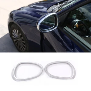 ABS Silver Car Rearview Mirror Frame Trim Cover For Alfa Romeo Giulia 2017-2020 - Bild 1 von 6