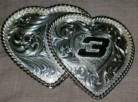 Vintage Used Dale Earnhardt Sr. Montana Silversmiths Belt Buckle Cover