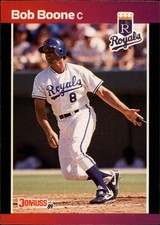 1989 Donruss Traded Kansas City Royals Baseball Card #5 Bob Boone