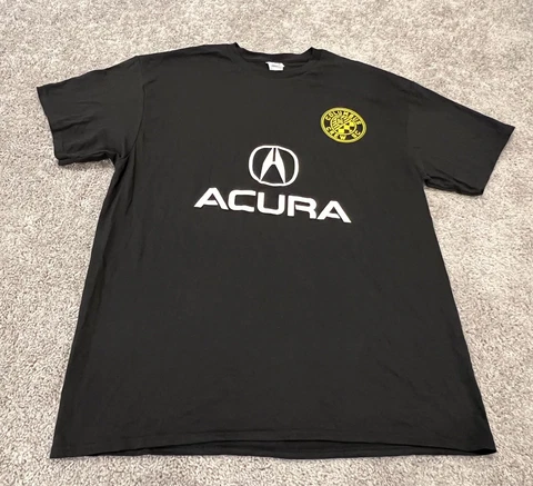 Columbus Crew Acura Soccer XL MLS T shirt Men Ohio Black yellow Delta Football Cover