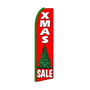 Vendita di Natale Swooper Svolazzante Bandiera in Piuma | 3 piedi L x 11,5 piedi di altezza - Foto 1 di 3