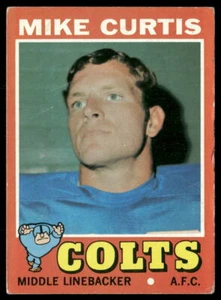 Mike Curtis 1971 Topps #80 Baltimore Colts Football Card - Picture 1 of 2