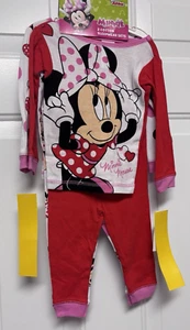 Minnie Mouse Mädchen Größe 12 Monate Baumwolle 2 Nachtwäsche-Sets Tops & Unterteile Neu mit Etikett - Bild 1 von 8