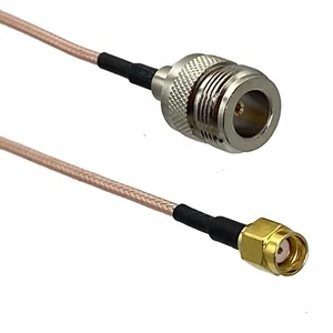 RG316 N Female Jack to RP SMA Male Connector RF Coaxial Jumper pigtail Cable - Zdjęcie 1 z 2