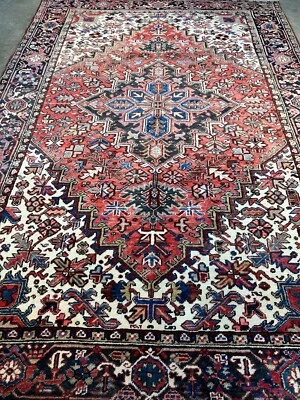 6'7"x9'7" Hand-Knotted 100% Lamb Wool Herize Carpet - Area Rug - Image 1 of 4