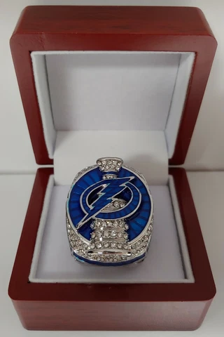 Victor Hedman - 2020 Tampa Bay Lightning Stanley Cup Ring W Wooden Display Box Cover