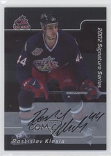 2001-02 ITG Be A Player Signature Series Auto Rostislav Klesla #008 Auto
