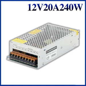 AC 110-240V to DC 12V 20A 240W Voltage NEW UK Switch Power Supply LED Strip - Picture 1 of 12