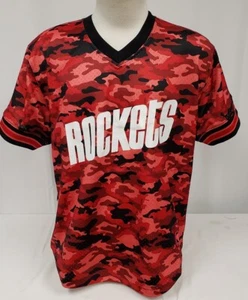 Brandneu Mitchell&Ness NBA Houston Rockets Kurzarm Mesh Shirt Trikot - L - Bild 1 von 3