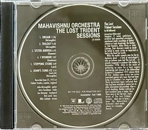MAHAVISHNU ORCHESTRA The Lost Trident Sessions ADVANCE PROMO CD (nur Disc) - Bild 1 von 1