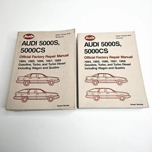 Audi 5000S 5000CS Factory Repair Manual Service Book 1984-1988 Vol 1 and Vol 2 - Picture 1 of 21