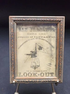 San Francisco Eagle Line Clipper Of January 17 Small Framed Picture 5x4 - Picture 1 of 9