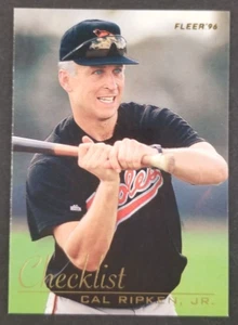 Cal Ripken Jr. 1996 Fleer Baseball Checklist Card #7 (NM) - Picture 1 of 2