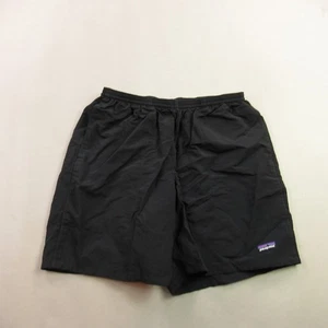 Patagonia Shorts Mens Medium Outdoor Workout Drawstring Black Activewear - Picture 1 of 11