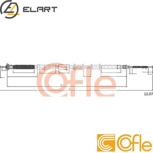 CABLE PARKING BRAKE 12.0719 FOR FIAT PUNTO/EVO/Hatchback/Van/GRANDE 500 1.2L - Picture 1 of 7