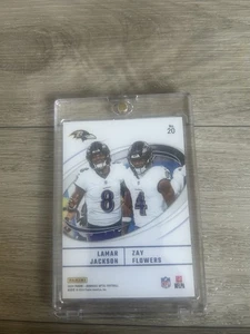 2024 Lamar Jackson and Zay Flowers Baltimore Ravens Best Tuddys Football Optic - Picture 1 of 6