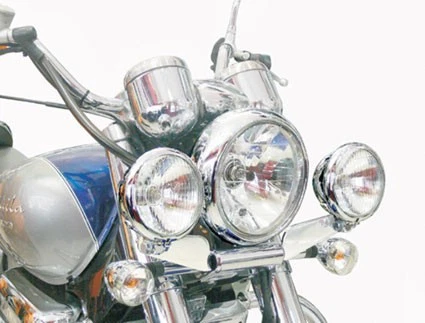 Spaan 铬附加车头灯支架适用于 Hyosung Aquila GV 125/250 — 第 1/1 张图片