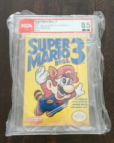 PSA (WATA) 8.5 CIB Super Mario Bros 3 w/ Box 8.0 Manual 9.2 Cart 9.2 NOT CGC VGA