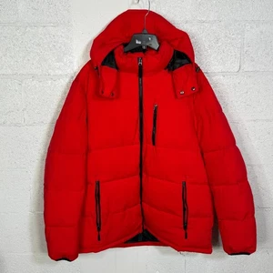 Club Room Men's Stretch Hooded Puffer Jacket, red 2XL $150 - Picture 1 of 10
