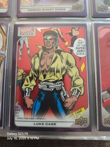Carte à collectionner Marvel Platinum violet arc-en-ciel Luke Cage - Photo 1/1
