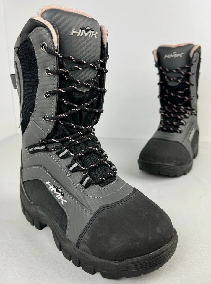 HMK Voyager Intuition Niñas 5 EU 34 Botas de moto de nieve con cordones Rosa Gris Trad Encaje Foto 1 de 4