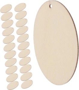 Unfertige Holz Rohling Ohrringe 50 Stck. Holz Handwerk Ohrhänger zum Selbermachen J - Bild 1 von 9