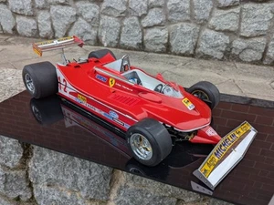 FERRARI 312 T4 1979 GILLES VILLENEUVE SCALA 1/8 CENTAURIA PANINI TECA ACCESSORI - Foto 1 di 24