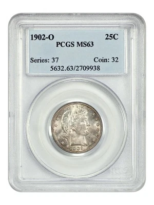 1902-O 25C PCGS MS63 - Barber Quarter - Image 1 of 4