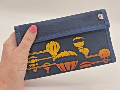 Gancho Cartera Triple Plegable Años 80 De Colección + Lazo Globos Aire Caliente Azul Amarillo Hecho en EE. UU. Foto 1 de 4