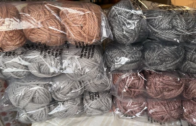 Lot of 3 Lion Brand basic stitch Thick & Quick anti microbial #5 recycled polyes - Image 1 of 4