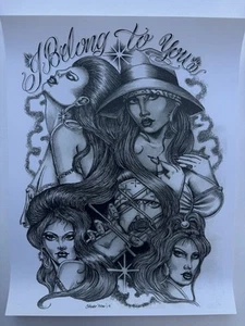 Chuco Moreno Tattoo Art Print 11 X 14 Card stock - Picture 1 of 4
