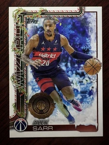2025-26 Topps Holiday Basketball Alex Sarr SSP Photo Variation Wizards - Bild 1 von 2