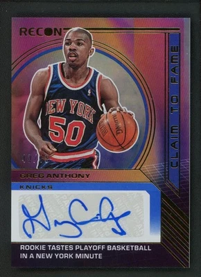 2022-23 格雷格·安东尼 43/49 签名帕尼尼·朗森声称出名亲笔签名 — 第 1/2 张图片