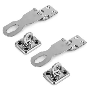 Marine Door Lock Hasp Latch, Safety Lock Clasp Latch for all Doors (2-Pack) - Bild 1 von 7