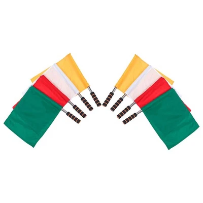  8 Pcs Signalflaggen Fußballschiedsrichterflaggen Handsignalflagge - Bild 1 von 4
